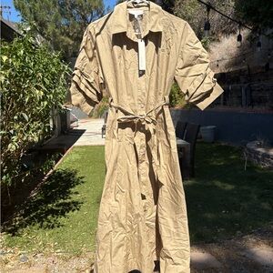 Pinch Beige Button-Up Shirt Dress